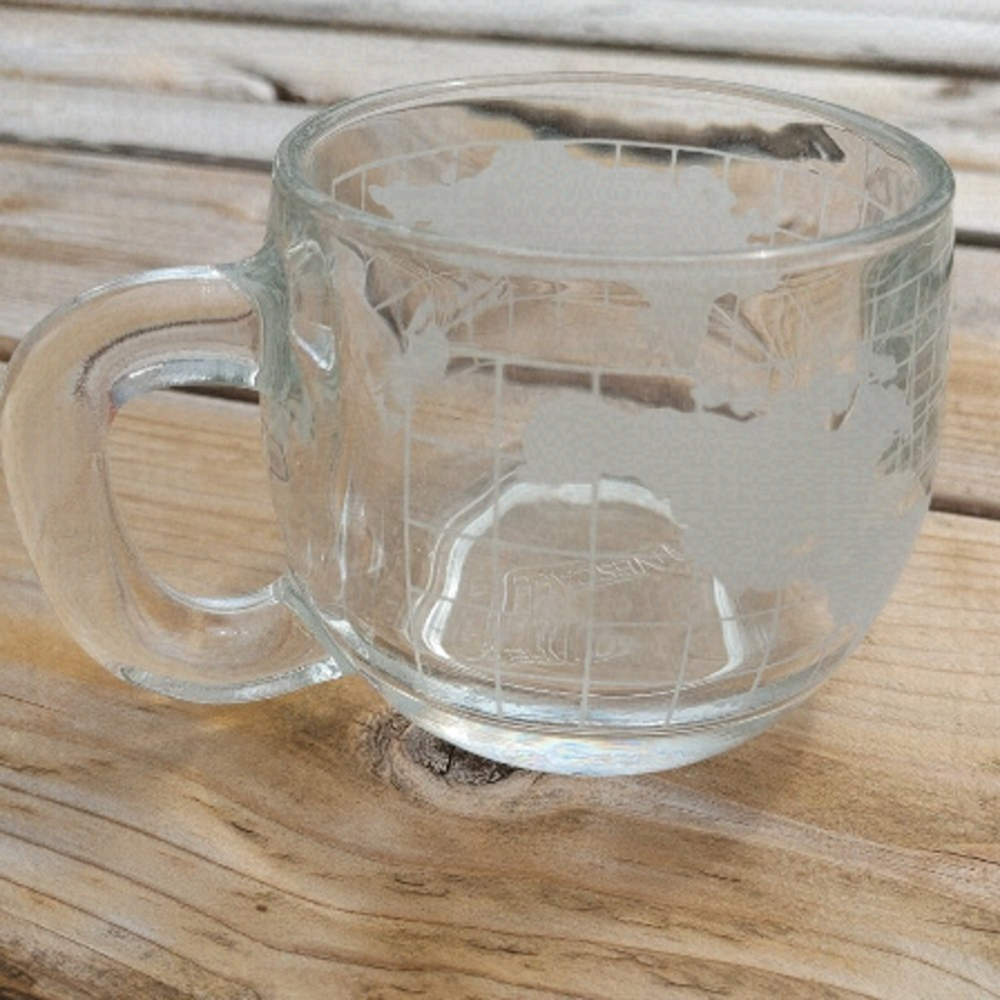 Vintage NESCAFE Globe Drinking Glass